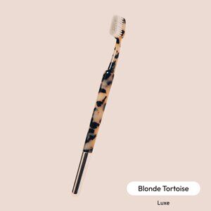 NWT TRASK – The Better Brush | Blonde Tortoise w/ Chrome – Luxe